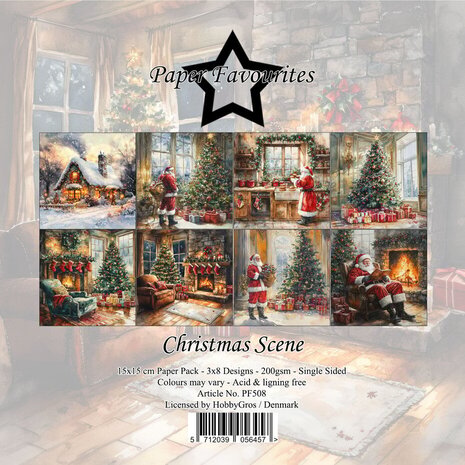 Paper Favourites Christmas Scene 6x6 Inch Paper Pack (PF508) Paper Favourites Christmas Scene 6x6 Inch Paper Pack (PF508)