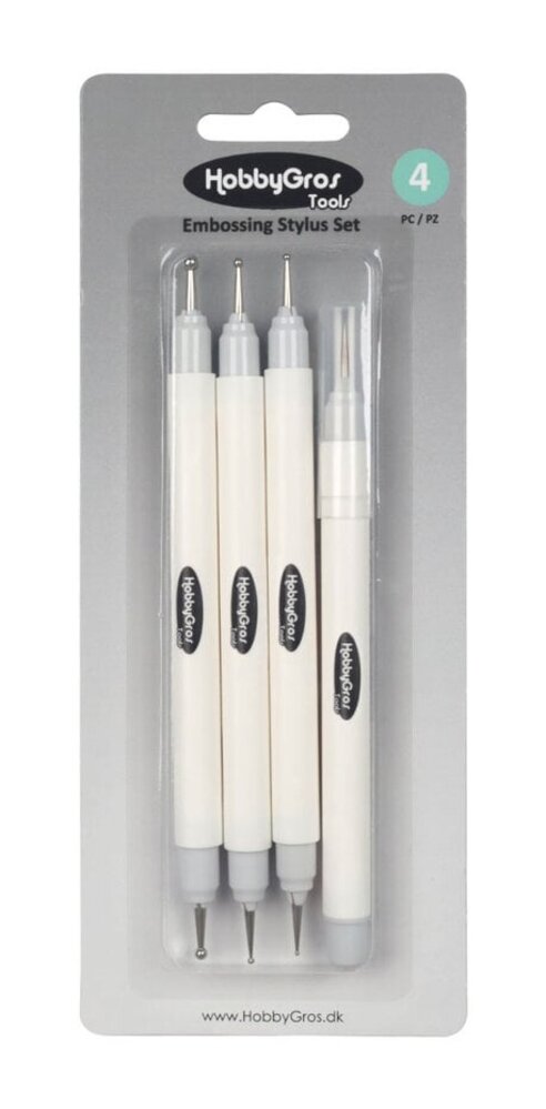 HobbyGross Storage Embossing Stylus Set + Piercing Tool (HGT024)