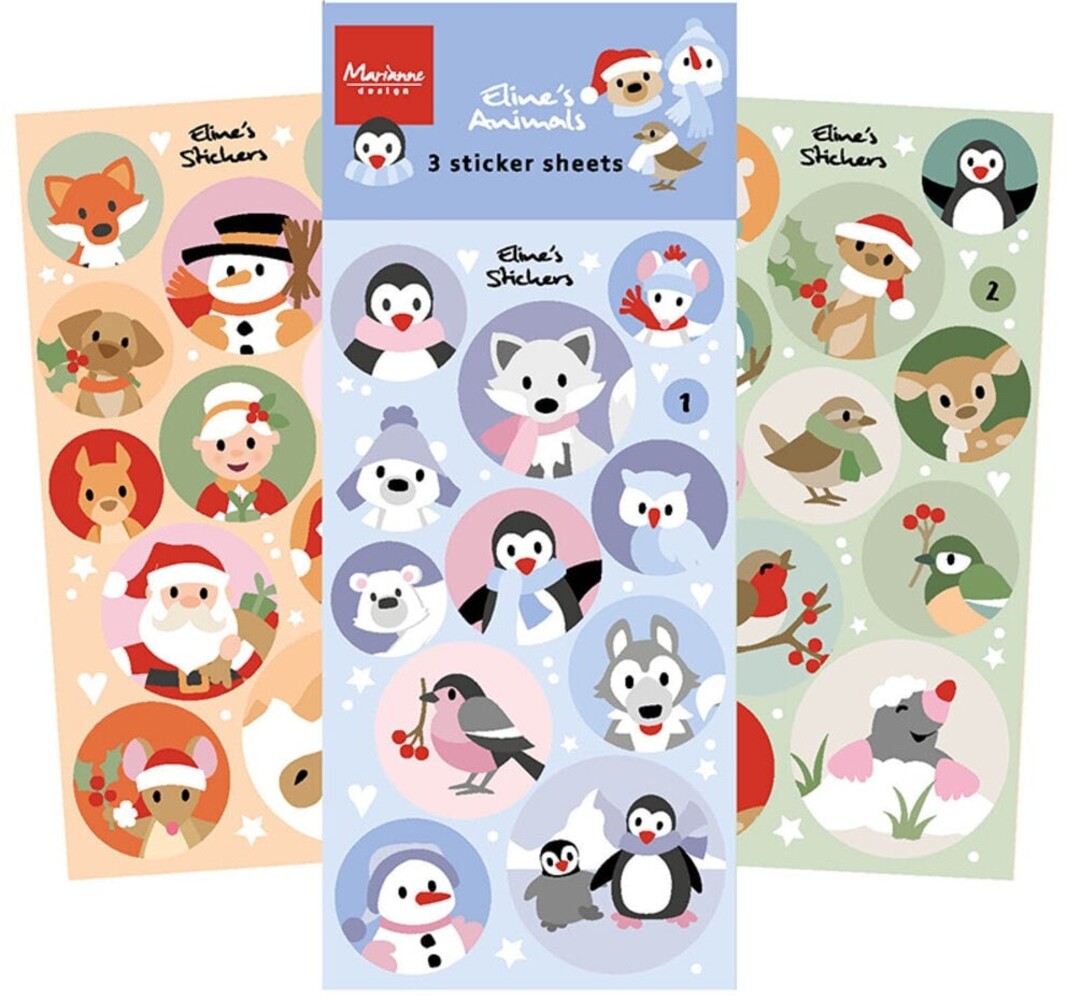 Marianne Design Stickers Eline's Animals Christmas & Winter (CA3193) Marianne Design Stickers Eline's Animals Christmas & Winter (CA3193)