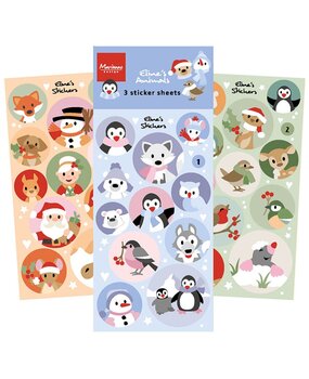 Marianne Design Stickers Eline's Animals Christmas & Winter (CA3193) Marianne Design Stickers Eline's Animals Christmas & Winter (CA3193)