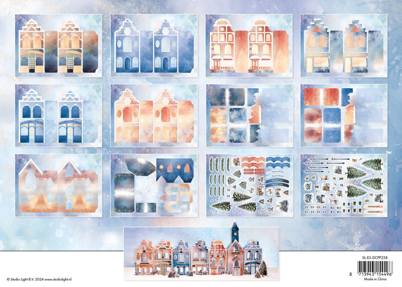 Studio Light Dreamy Village A4 DIY Block (SL-ES-DCPP238) Studio Light Dreamy Village A4 DIY Block (SL-ES-DCPP238)