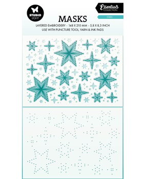 Studio Light Essentials Stars Layered Embroidery Masking Stencil (SL-ES-MASK307) Studio Light Essentials Stars Layered Embroidery Masking Stencil (SL-ES-MASK307)