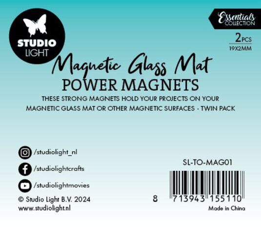 Studio Light Essentials Magnetic Glass Mat Power Magnets (2pcs) (SL-TO-MAG01) Studio Light Essentials Magnetic Glass Mat Power Magnets (2pcs) (SL-TO-MAG01)