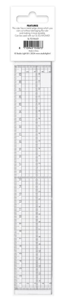 Studio Light Essentials Precision Ruler Metal Edge 30cm (SL-TO-RUL01) Studio Light Essentials Precision Ruler Metal Edge 30cm (SL-TO-RUL01)
