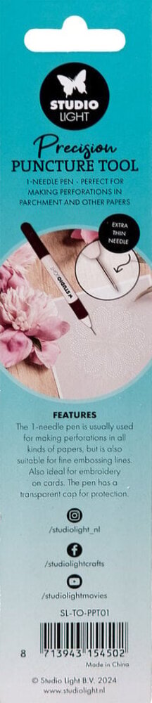 Studio Light Essentials Precision Puncture Tool 1-Needle Pen (SL-TO-PPT01) Studio Light Essentials Precision Puncture Tool 1-Needle Pen (SL-TO-PPT01)