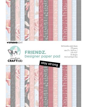 Creative Craftlab Friendz Stay Strong A5 Paper Pad (CCL-FR-DPP239) Creative Craftlab Friendz Stay Strong A5 Paper Pad (CCL-FR-DPP239)