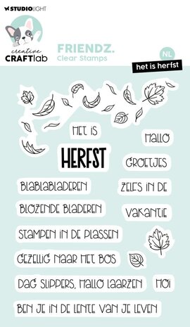 Creative Craftlab Friendz Clear Stamp Het Is Herfst (CCL-FR-STAMP727)