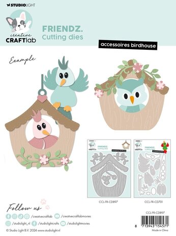 Creative Craftlab Friendz Dies Birdhouse Accessoires (CCL-FR-CD897) Creative Craftlab Friendz Dies Birdhouse Accessoires (CCL-FR-CD897)