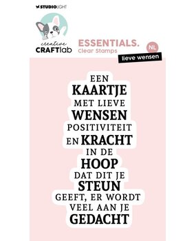 Creative Craftlab Essentials Clear Stamp Lieve Wensen (CCL-ES-STAMP724) Creative Craftlab Essentials Clear Stamp Lieve Wensen (CCL-ES-STAMP724)