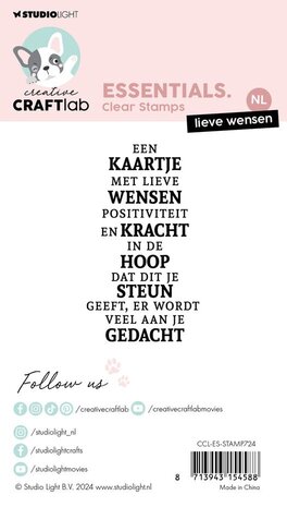Creative Craftlab Essentials Clear Stamp Lieve Wensen (CCL-ES-STAMP724) Creative Craftlab Essentials Clear Stamp Lieve Wensen (CCL-ES-STAMP724)