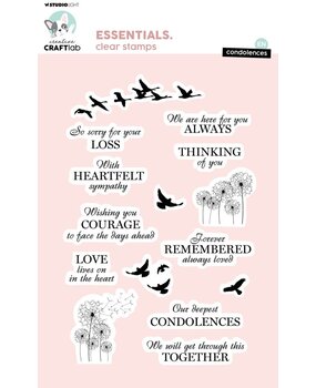 Creative Craftlab Essentials Clear Stamp Condolences (CCL-ES-STAMP725) Creative Craftlab Essentials Clear Stamp Condolences (CCL-ES-STAMP725)