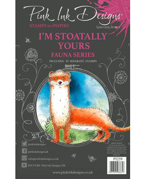 Pink Ink Designs Fauna Series Stoatally Yours A5 Clear Stamps (PI259) Pink Ink Designs Fauna Series Stoatally Yours A5 Clear Stamps (PI259)