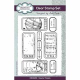 Creative Expressions Sam Poole A6 Clear Stamp Cosmo Tickets (CEC1120)