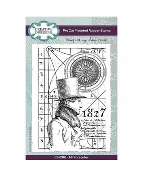 Creative Expressions Sam Poole Pre-Cut Rubber Stamp A6 Mr Foreteller (CER061) Creative Expressions Sam Poole Pre-Cut Rubber Stamp A6 Mr Foreteller (CER061)