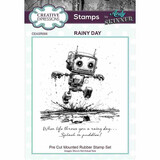 Creative Expressions Andy Skinner Pre-Cut Rubber Stamp A6 Rainy Day (CEASR066)