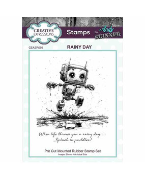 Creative Expressions Andy Skinner Pre-Cut Rubber Stamp A6 Rainy Day (CEASR066) Creative Expressions Andy Skinner Pre-Cut Rubber Stamp A6 Rainy Day (CEASR066)