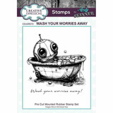 Creative Expressions Andy Skinner Pre-Cut Rubber Stamp A6 Wash Your Worries Away (CEASR070)