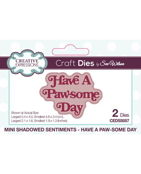 Creative Expressions Sue Wilson Craft Die Have A Paw-some Day (CEDSS057) Creative Expressions Sue Wilson Craft Die Have A Paw-some Day (CEDSS057)