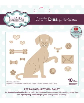 Creative Expressions Sue Wilson Craft Die Pet Pals Bailey (CED23077) Creative Expressions Sue Wilson Craft Die Pet Pals Bailey (CED23077)