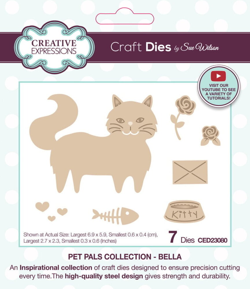 Creative Expressions Sue Wilson Craft Die Pet Pals Bella (CED23080) Creative Expressions Sue Wilson Craft Die Pet Pals Bella (CED23080)
