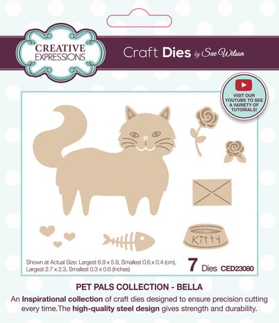 Creative Expressions Sue Wilson Craft Die Pet Pals Bella (CED23080) Creative Expressions Sue Wilson Craft Die Pet Pals Bella (CED23080)