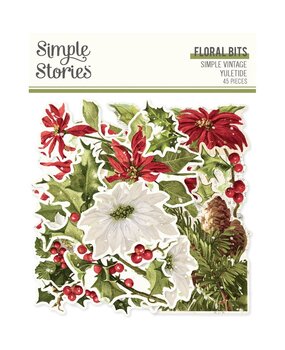Simple Stories Simple Vintage Yuletide Floral Bits (23223) Simple Stories Simple Vintage Yuletide Floral Bits (23223)