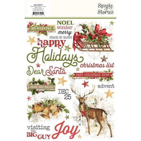 Simple Stories Simple Vintage Yuletide Rub Ons (23231) Simple Stories Simple Vintage Yuletide Rub Ons (23231)