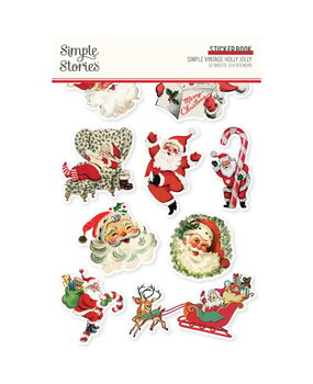 Simple Stories Simple Vintage Holly Jolly Sticker Book (23323)