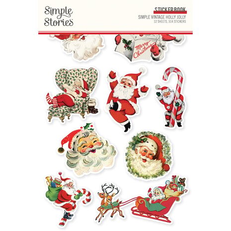 Simple Stories Simple Vintage Holly Jolly Sticker Book (23323) Simple Stories Simple Vintage Holly Jolly Sticker Book (23323)