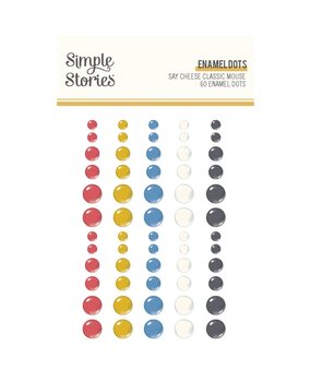 Simple Stories Say Cheese Classic Mouse Enamel Dots (23426) Simple Stories Say Cheese Classic Mouse Enamel Dots (23426)