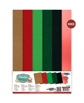 Berrie's Beauties Nostalgic Noel A4 Linen Cardstock Pack (BB-A4-10007) Berrie's Beauties Nostalgic Noel A4 Linen Cardstock Pack (BB-A4-10007)