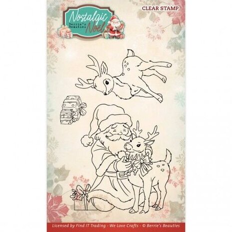 Berrie's Beauties Nostalgic Noel Clear Stamp Set Deer (BBCS10013) Berrie's Beauties Nostalgic Noel Clear Stamp Set Deer (BBCS10013)