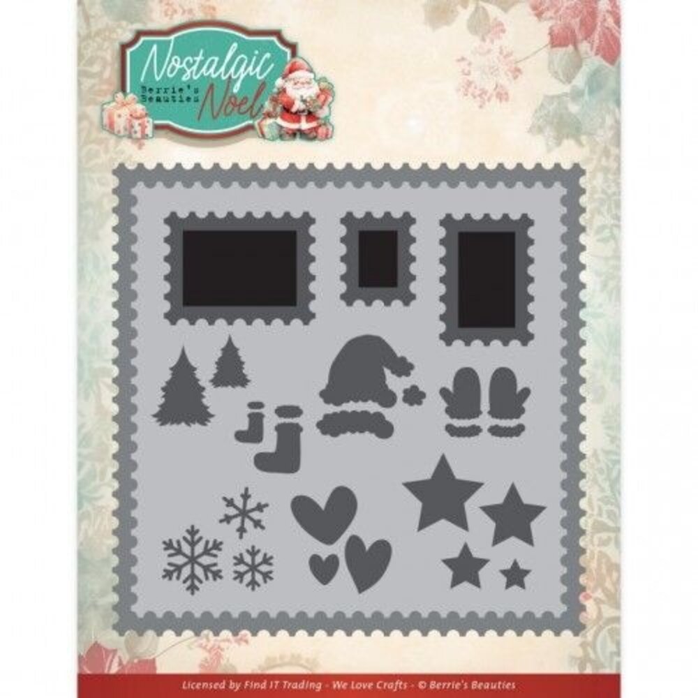 Berrie's Beauties Nostalgic Noel Dies Nostalgic Postage Stamps (BBD10021) Berrie's Beauties Nostalgic Noel Dies Nostalgic Postage Stamps (BBD10021)