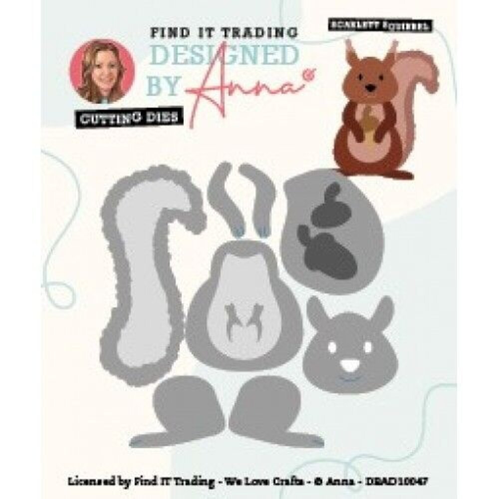 Designed by Anna Mix and Match Scarlett Squirrel Dies (DBAD10047)