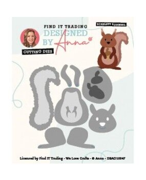 Designed by Anna Mix and Match Scarlett Squirrel Dies (DBAD10047)
