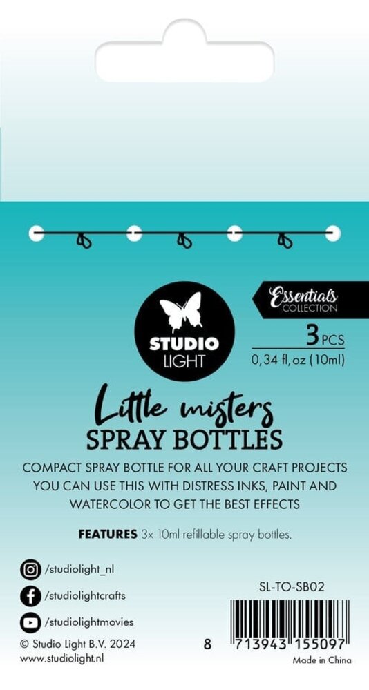 Studio Light Essentials Little Misters Spray Bottles (SL-TO-SB02) Studio Light Essentials Little Misters Spray Bottles (SL-TO-SB02)