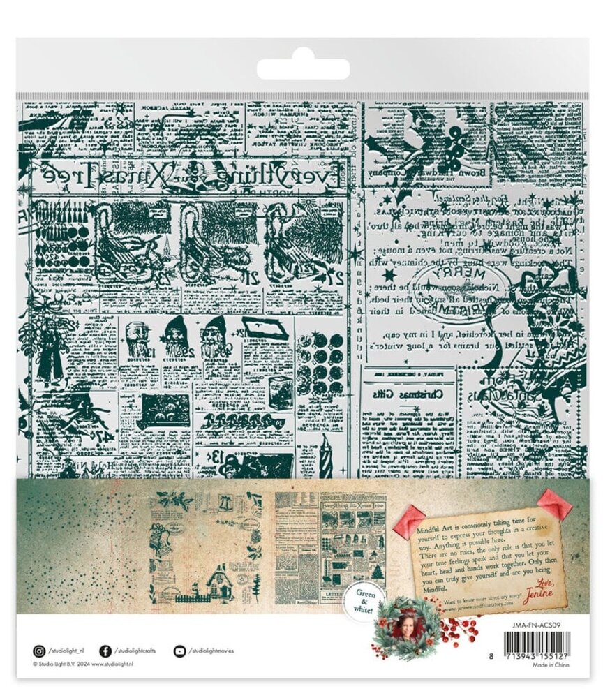 Studio Light Festive Nostalgia 8x8 Inch Acetate Sheets (JMA-FN-ACS09) Studio Light Festive Nostalgia 8x8 Inch Acetate Sheets (JMA-FN-ACS09)