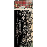 Studio Light Festive Nostalgia Slimline Masking Stencil Snowy Border (JMA-FN-MASK303)