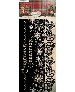 Studio Light Festive Nostalgia Slimline Masking Stencil Snowy Border (JMA-FN-MASK303) Studio Light Festive Nostalgia Slimline Masking Stencil Snowy Border (JMA-FN-MASK303)