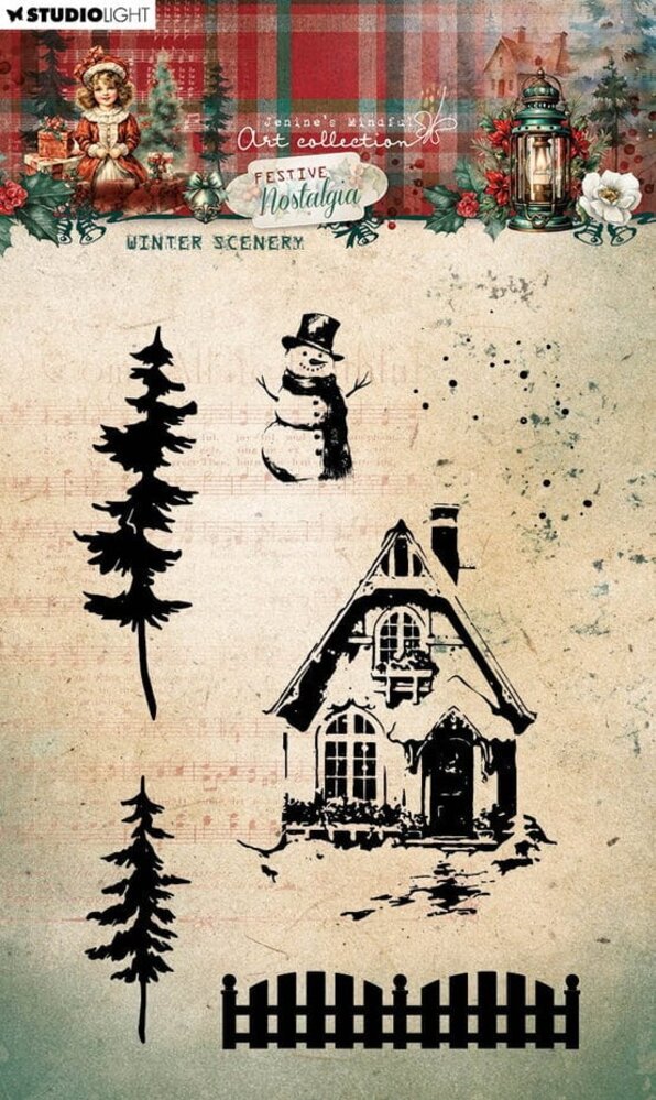 Studio Light Festive Nostalgia Clear Stamp Winter Scenery (JMA-FN-STAMP751) Studio Light Festive Nostalgia Clear Stamp Winter Scenery (JMA-FN-STAMP751)