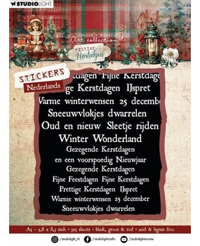 Studio Light Festive Nostalgia Stickers Nederlands (JMA-FN-STIC24) Studio Light Festive Nostalgia Stickers Nederlands (JMA-FN-STIC24)