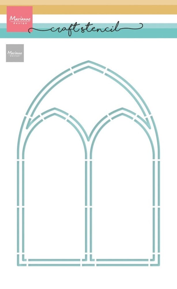 Marianne Design Craft Stencil A5 Church Window (PS8171) Marianne Design Craft Stencil A5 Church Window (PS8171)