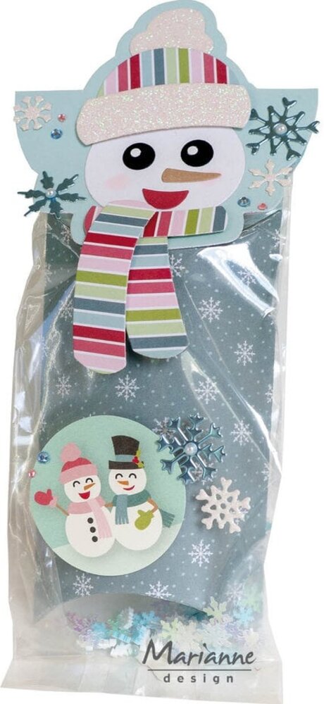 Marianne Design Collectables Bagtopper Snowman (COL1557) Marianne Design Collectables Bagtopper Snowman (COL1557)
