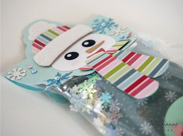 Marianne Design Collectables Bagtopper Snowman (COL1557) Marianne Design Collectables Bagtopper Snowman (COL1557)