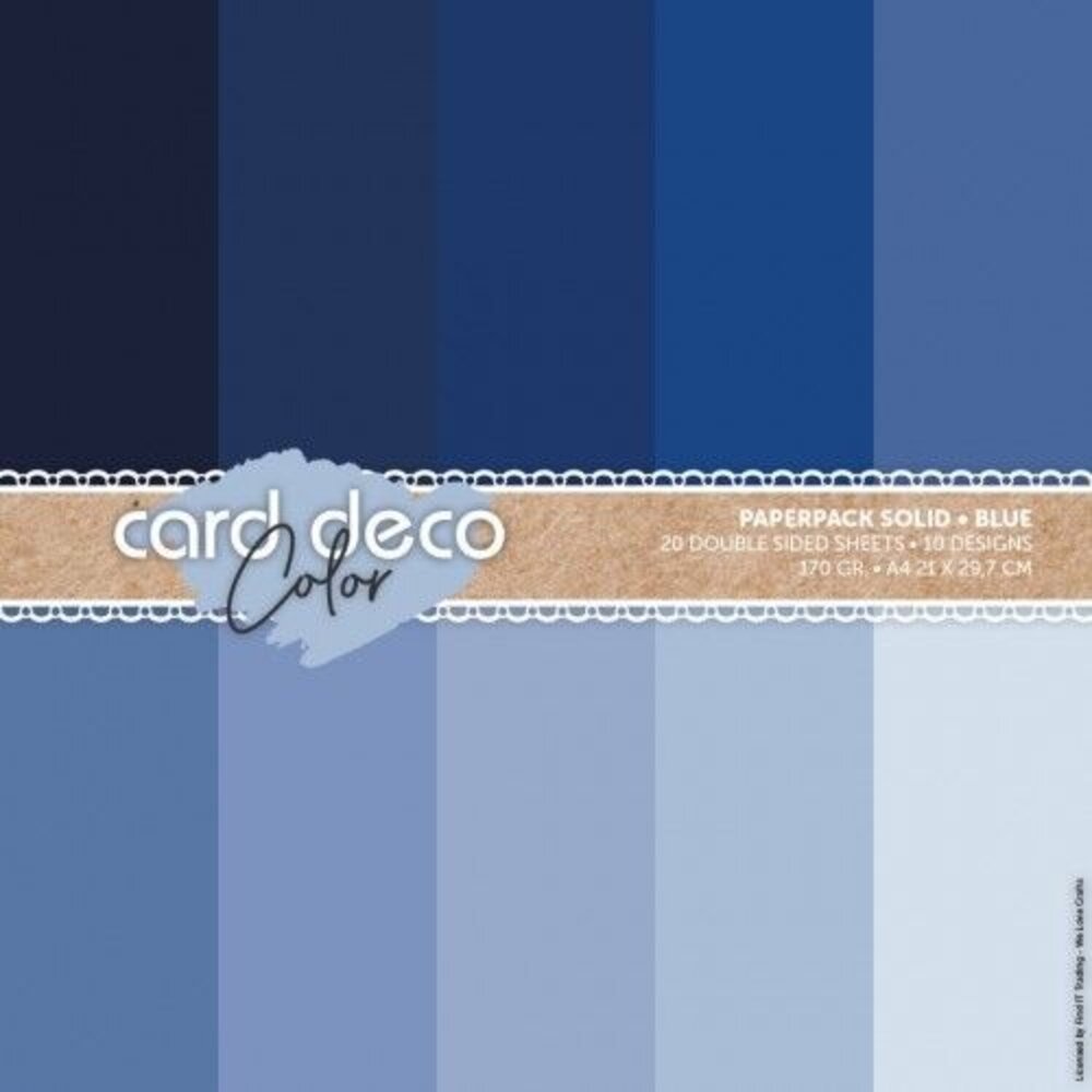 Card Deco Color Paperpack A4 Solid Blue (CDCPPA411004) Card Deco Color Paperpack A4 Solid Blue (CDCPPA411004)