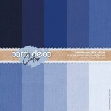 Card Deco Color Paperpack A4 Linen Blue (CDCPPA412004)