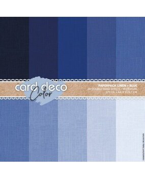 Card Deco Color Paperpack A4 Linen Blue (CDCPPA412004) Card Deco Color Paperpack A4 Linen Blue (CDCPPA412004)