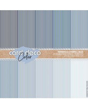 Card Deco Color Paperpack A4 Stripes Blue (CDCPPA413004) Card Deco Color Paperpack A4 Stripes Blue (CDCPPA413004)