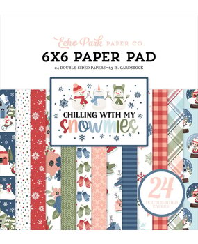 Echo Park Chilling With My Snowmies 6x6 Inch Paper Pad (SNO398023)