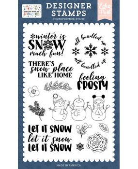 Echo Park Chilling With My Snowmies Feeling Frosty Clear Stamp (SNO398044) Echo Park Chilling With My Snowmies Feeling Frosty Clear Stamp (SNO398044)
